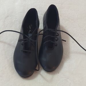 Stylish Black Kids' Lace-Up Loafers